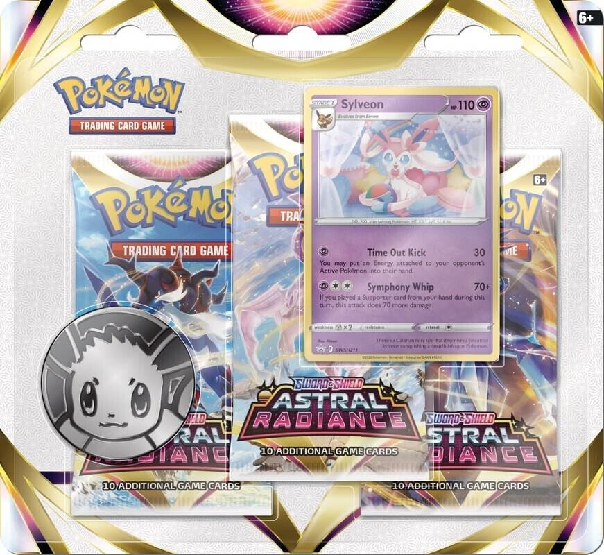 Pokémon - ASTRAL RADIANCE - 3 PACK BLISTER - SYLVEON