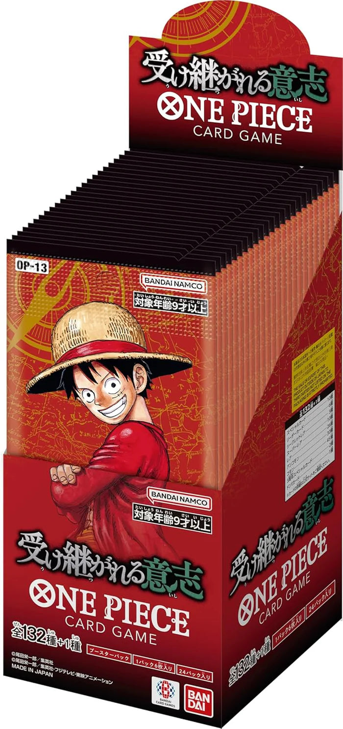 Bandai One Piece Booster Box Inherited Will OP-13 Pok Therapy Bandai One Piece Booster Box Inherited Will OP-13 Pok Therapy