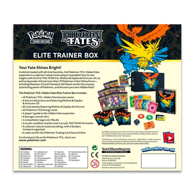 Pokémon - Hidden Fates Elite Trainer Box