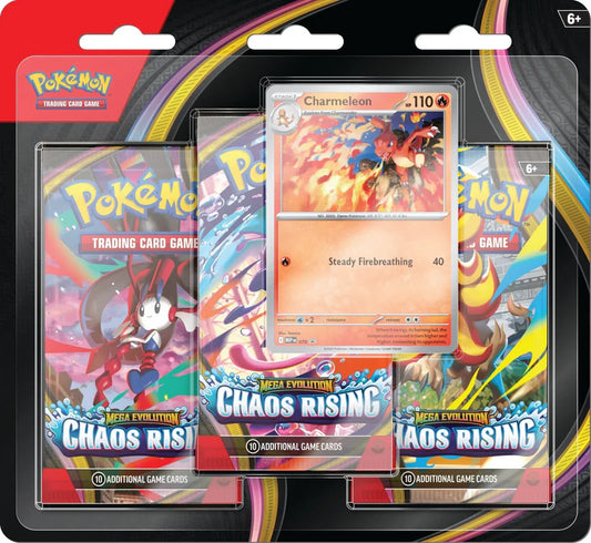 Pokémon Chaos Rising - 3-Pack Blister (Charmeleon) (Pre-Order) - May 22nd