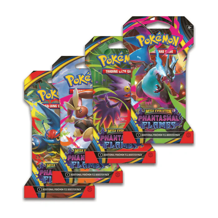 Pokémon Mega Evolution : Phantasmal Flames - Sleeved Booster Pack (Random Artwork)