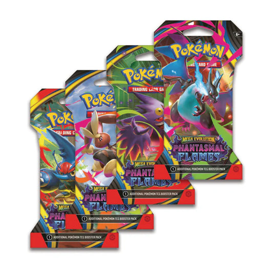 Pokémon Mega Evolution : Phantasmal Flames - Sleeved Booster Pack (Random Artwork)