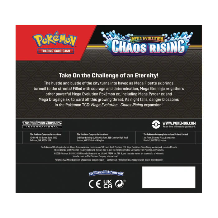 Pokémon Chaos Rising - Booster Box (Pre-Order) - May 22nd