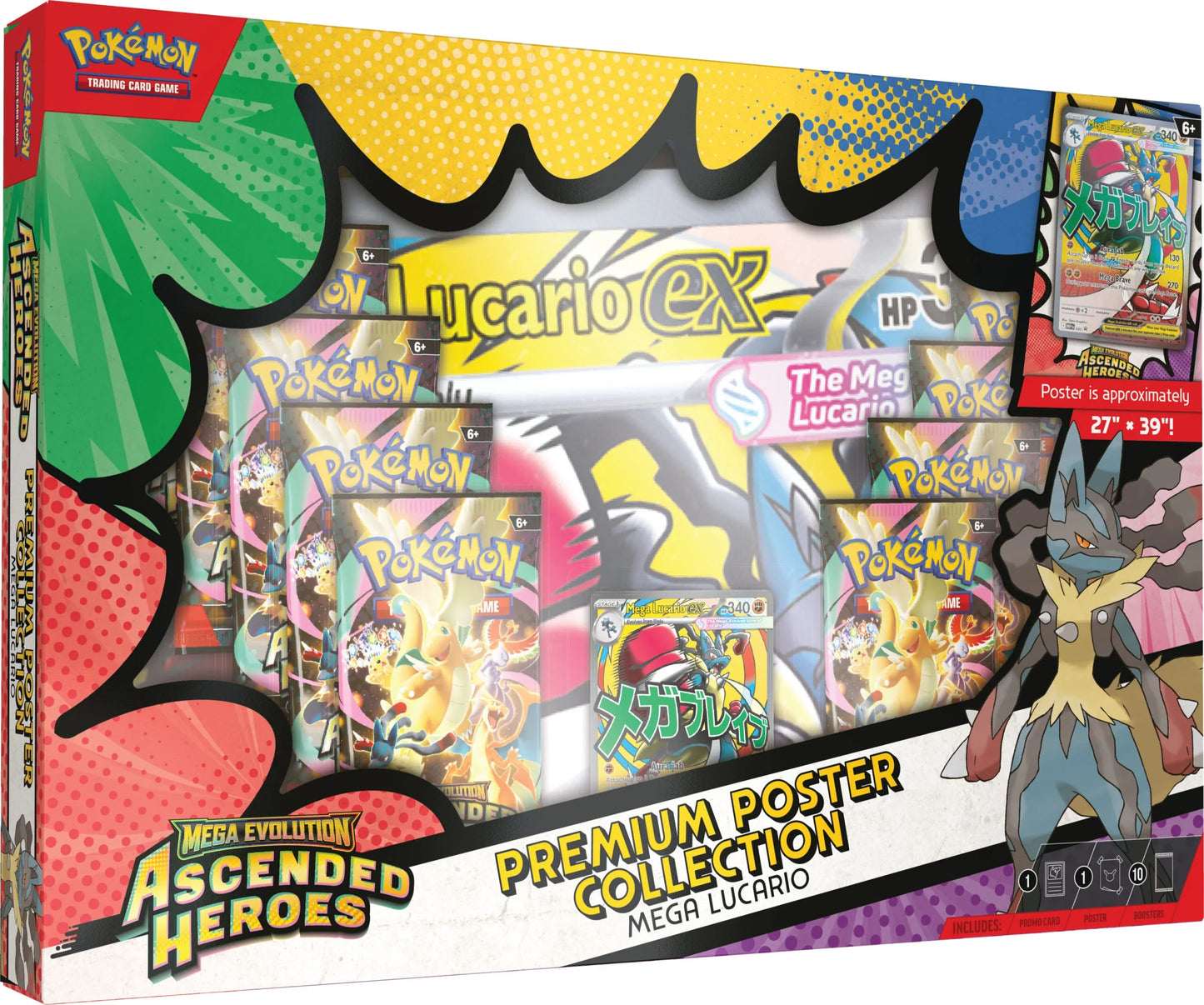 Pokémon Ascended Heroes - Premium Poster Collection - Mega Lucario ex
